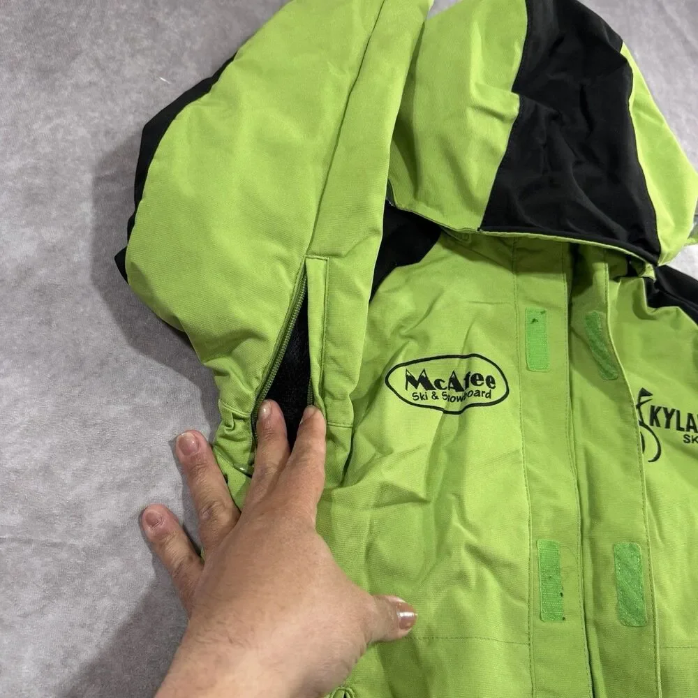Descente Ski Green Jacket Mountain Creek Junior Size 12
